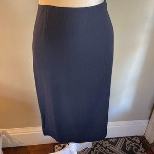 Beautiful Vintage Ann Taylor Loft Navy Blue Pencil Skirt